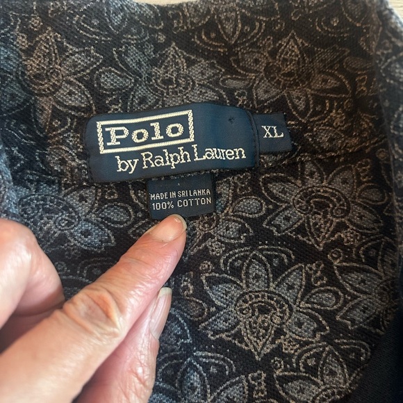 Ralph Lauren Mens Lotus All Over Print Collared Polo Shirt size XL - Picture 2 of 2